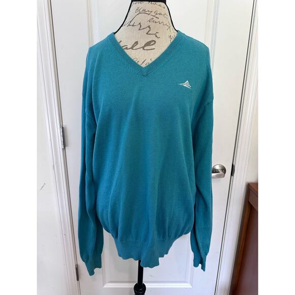 Peter Millar Men’s XL Cashmere Cotton Blend Vneck Lightweight Sweater Pullover - Picture 8 of 9